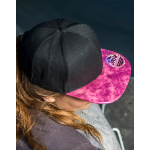 Result Headwear Bronx Glitter Flat Peak Snapback Cap 