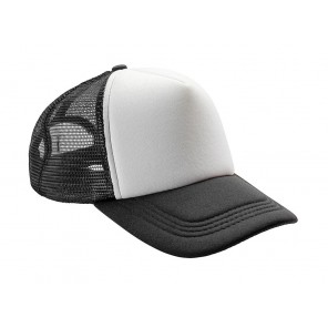 Result Headwear Detroit ½ Mesh Truckers Cap - Black/White - OneSize