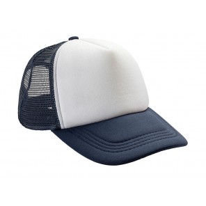 Result Headwear Detroit ½ Mesh Truckers Cap - Navy/White - OneSize