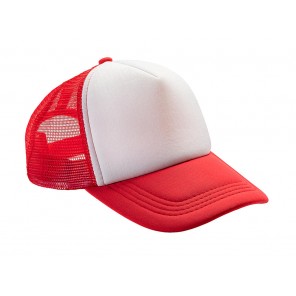Result Headwear Detroit ½ Mesh Truckers Cap - Red/White - OneSize