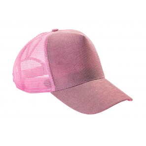 Result Headwear New York Sparkle Cap - Baby Pink - OneSize