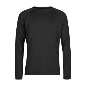 Tee Jays Long Sleeve CoolDry Tee - Black - L