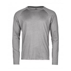 Tee Jays Long Sleeve CoolDry Tee - Grey Melange - XS