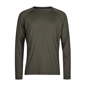 Tee Jays Long Sleeve CoolDry Tee - Green - L