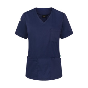 Karlowsky Ladies' Slip-on Tunic Essential Short Sl. - Navy - 3XL