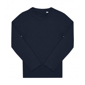 B&C #E150 LSL T-Shirt /kids - Navy - 7/8(122/128)