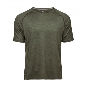 Tee Jays COOLdry Tee - Olive Melange - L