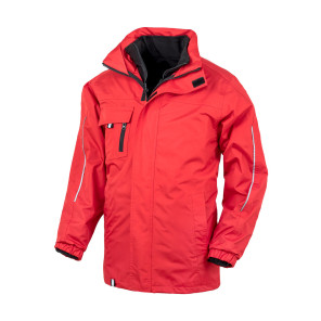 Result Core Printable 3-in-1 Transit Jacket - Red - XS