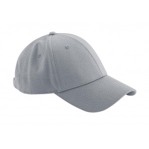 Beechfield Air Mesh 6 Panel Cap - Light Grey - OneSize