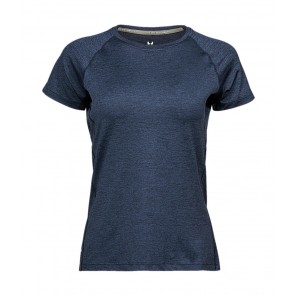 Tee Jays COOLdry Ladies' Tee - Navy Melange - S