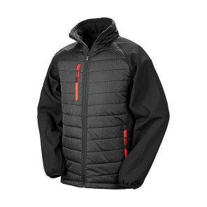 Result Genuine Recycled Compass Padded Softshell - Red - XS