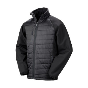 Result Genuine Recycled Compass Padded Softshell - Black - 4XL