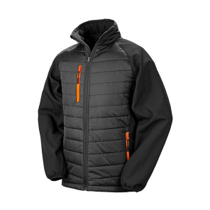Result Genuine Recycled Compass Padded Softshell - Black - 4XL