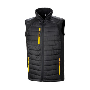 Result Genuine Recycled Compass Padded Softshell Gilet - Yellow - XS