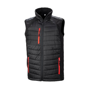 Result Genuine Recycled Compass Padded Softshell Gilet - Red - 3XL
