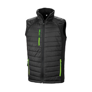 Result Genuine Recycled Compass Padded Softshell Gilet - Yellow - M