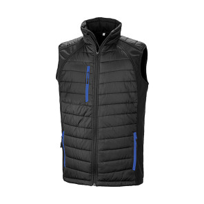 Result Genuine Recycled Compass Padded Softshell Gilet - Black - 3XL
