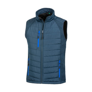 Result Genuine Recycled Compass Padded Softshell Gilet - Navy Blue - 3XL