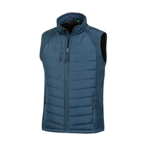 Result Genuine Recycled Compass Padded Softshell Gilet - Navy Blue - S