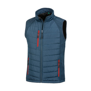 Result Genuine Recycled Compass Padded Softshell Gilet - Red - S