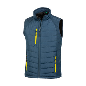 Result Genuine Recycled Compass Padded Softshell Gilet - Yellow - S