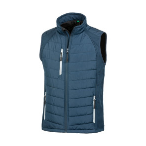 Result Genuine Recycled Compass Padded Softshell Gilet - Grey - S