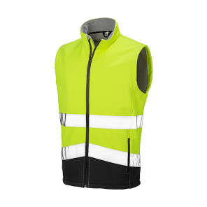 Result Safe-Guard Printable Safety Softshell Gilet - Yellow - M