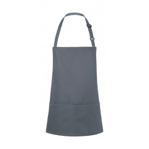 Karlowsky Short Bib Apron Basic with Buckle and Pocket - Anthracite - OneSize