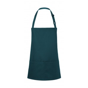 Karlowsky Short Bib Apron Basic with Buckle and Pocket - Pine Green - OneSize