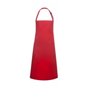 Karlowsky Oversize Bib Apron with Buckle and Pocket - Red - OneSize