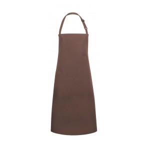 Karlowsky Oversize Bib Apron with Buckle and Pocket - Light Brown - OneSize