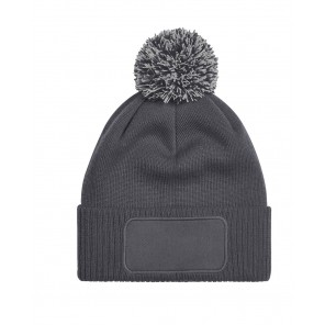 Beechfield Snowstar Printers Beanie - Graphite Grey/Light Grey - OneSize