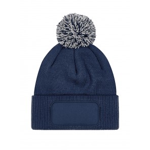 Beechfield Snowstar Printers Beanie - French Navy/Light Grey - OneSize