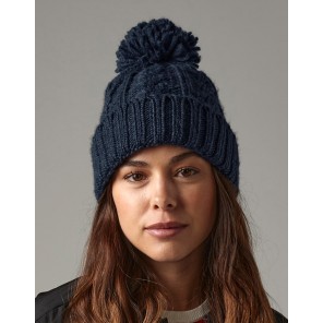 Beechfield Cable Knit Melange Beanie