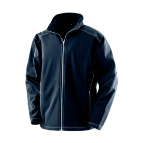 Result Work-Guard Men's Treble Stitch Softshell - Navy Blue - M