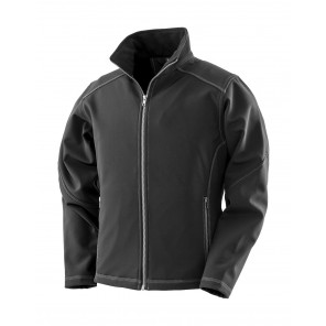 Result Work-Guard Women's Treble Stitch Softshell - Black - L