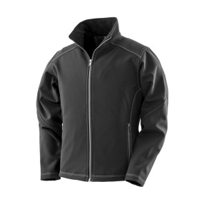 Result Work-Guard Women's Treble Stitch Softshell - Black - M