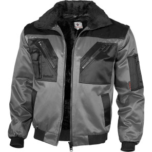 Qualitex Pilotenjacke zweifarbig Grey / Black - 2XL