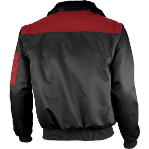 Qualitex Pilotenjacke zweifarbig Black / Red - S