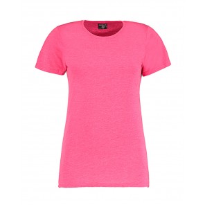 Kustom Kit Women's Fashion Fit Superwash® 60º Tee - Pink Marl - XS