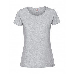 Fruit of the Loom Ladies' Iconic 195 Ringspun Premium T - Heather Grey - M