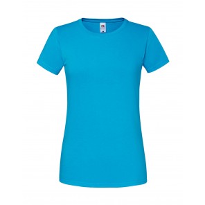 Fruit of the Loom Ladies' Iconic 195 Ringspun Premium T - Azure Blue - XL