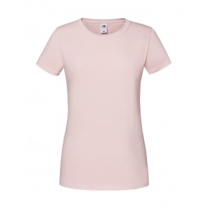Fruit of the Loom Ladies' Iconic 195 Ringspun Premium T - Powder Rose - XL