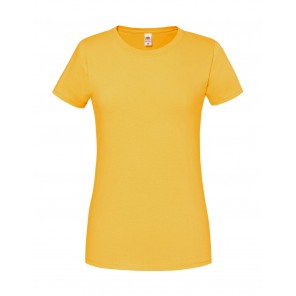 Fruit of the Loom Ladies' Iconic 195 Ringspun Premium T - Sunflower - XS