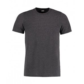 Kustom Kit Fashion Fit Superwash® 60º Tee - Dark Grey Marl - 2XL