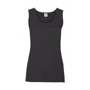 Fruit of the Loom Ladies' Valueweight Vest - Black - XL