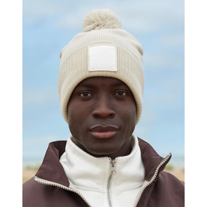 Beechfield Appliqué Patch Pom Beanie
