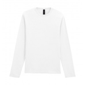 Gildan Softstyle Adult Long Sleeve T-Shirt - White - L