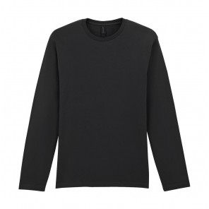 Gildan Softstyle Adult Long Sleeve T-Shirt - Black - XL