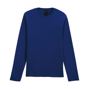 Gildan Softstyle Adult Long Sleeve T-Shirt - Navy - L